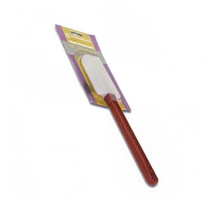 438-PLSP014HR 14" Scraper w/ Red Plastic Handle - Silicon, White