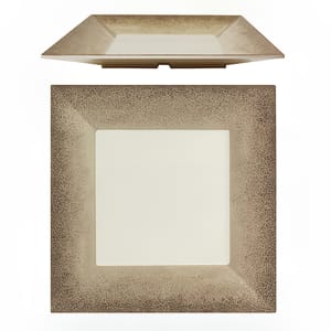 438-SD3210J 10" Square Melamine Dinner Plate, Beige