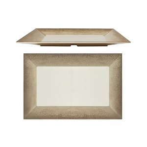 438-SD3324J 24" x 18" Rectangular Jazz Platter - Melamine, Beige
