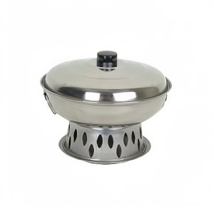 438-SLAL005 Wok Base w/ Fuel Holder, Stainless Steel