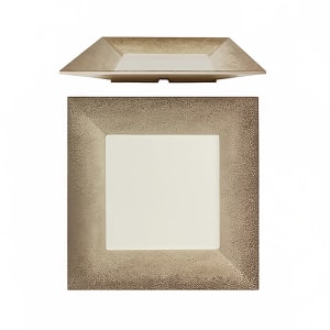 438-SD3216J 16" Square Melamine Dinner Plate, Beige