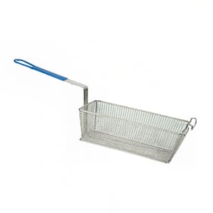 438-SLFB005 Fryer Basket w/ Coated Handle & Front Hook, 13 3/8" x 5 3/4" x 5 3/4"