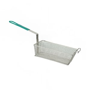 438-SLFB004 Fryer Basket w/ Coated Handle & Front Hook, 13" x 6 5/8" x 5 1/8"