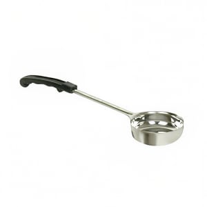 438-SLLD006A 6 oz Solid Portion Spoon w/ Stainless Bowl, Black