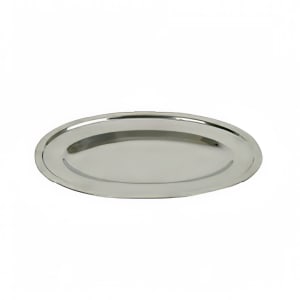 438-SLOP010 Oval Serving Platter - 10" x 7 1/4", Stainless, Mirror Finish