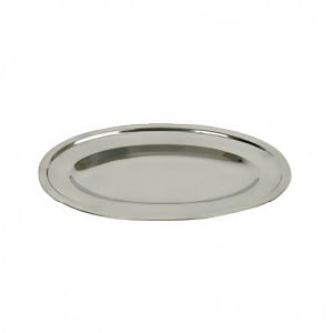 438-SLOP012 Oval Serving Platter - 12" x 8 1/2", Stainless, Mirror Finish