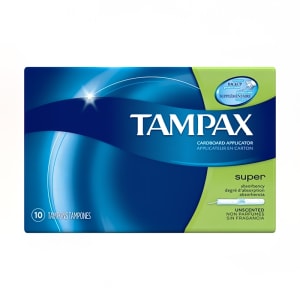 647-399413 Tampax® Tampons w/ Cardboard Applicator - Super, Unscented