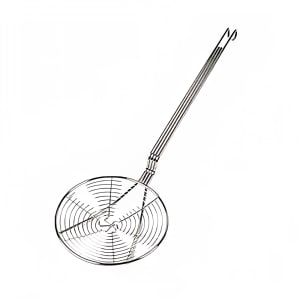 438-SLSKS007 7" Round Spiral Wire Skimmer, Nickel Plated