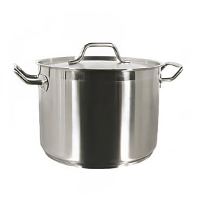 438-SLSPS080 80 qt Stainless Steel Stock Pot w/ Cover - Induction Ready
