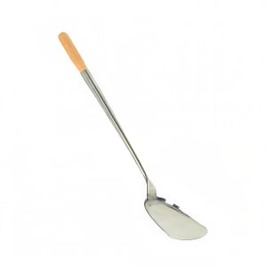 438-SLSPA002 17 3/4" Chinese Turner/Shovel w/ Wood Handle, Stainless Steel