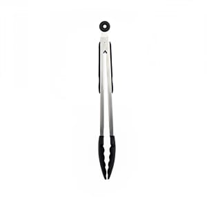 438-SLTHUT612 12"L Stainless Utility Tongs, Black
