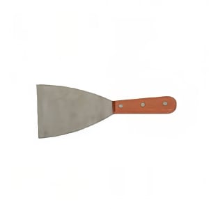438-SLTWBS004 8 1/2" Pan Scraper w/ Wood Handle, Stainless Steel