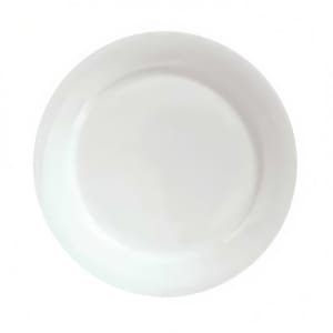 024-911190002 7 3/4" Round Bone China Dinner Plate - White, Reserve by Libbey