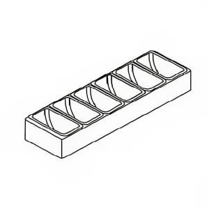 199-CC6 (6) Compartment Bar Garnish Tray