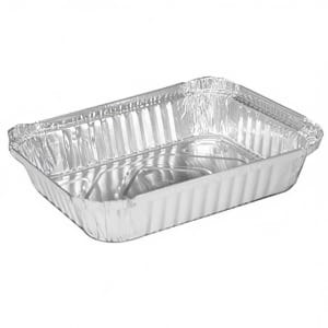 428-476909 Oblong Pan - 8 1/2" x 6 3/8", Aluminum Foil