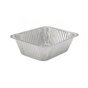 428-639073 Tru-Fit Half Size Steam Pan - 12 3/4" x 10 3/8", Aluminum Foil