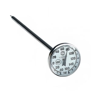 113-T160A 1" Dial Type Pocket Thermometer w/ 5" Stem, -40 to 160 Degrees F