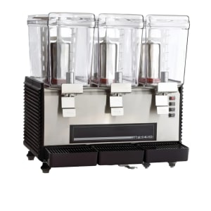 191-MDD33 Refrigerated Drink Dispenser w/ (3) 3 gal Bowls, Pre Mix, 120v
