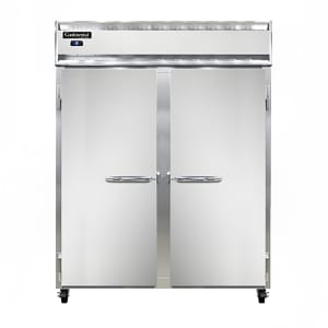 160-2RENSA 57" Two Section Reach In Refrigerator, (2) Left/Right Hinge Solid Doors, 115v