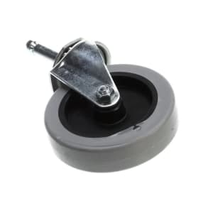 028-CC4CSB00 4" Swivel Caster w/ Brake for Utility & Bus Carts, Gray