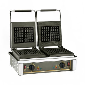 569-GED20 Double Liege Waffle Maker w/ Cast Iron Grids, 3300W