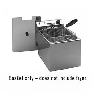 569-RF8 Fryer Basket w/ Coated Handle & Rear Hook, 10" x 5" x 4"