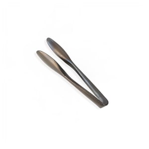 166-BLHT6 6"L Stainless Serving Tongs, Black