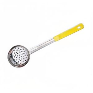 166-SPNP5 5 oz Ladle Style Perforated Bowl, 3 1/2 in, Grip Handle, Yellow