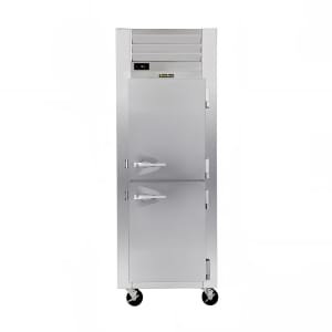 206-ADT132KUTHHS 24" One Section Commercial Refrigerator Freezer - Solid Doors, Top Compress...