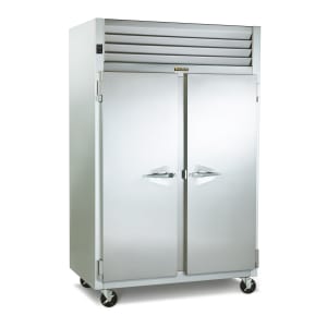 206-G22110 52" Two Section Reach In Freezer, (2) Solid Doors, 220-240v