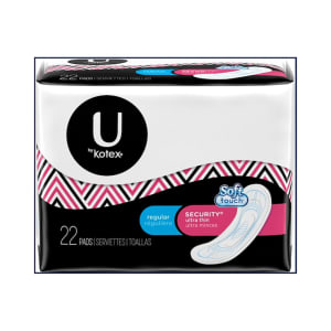 666-678663 U by Kotex® Ultra Thin Pads - Regular, Unscented