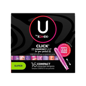 666-726019 U by Kotex® Tampons w/ Plastic Applicator - Super, Unscented
