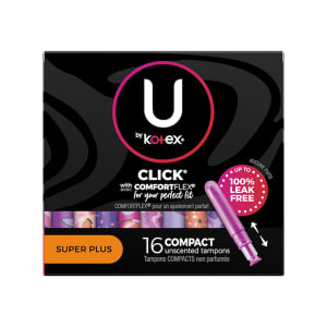 666-732962 U by Kotex® Tampons w/ Plastic Applicator - Super Plus, Unscented