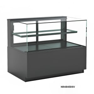529-NR4840DSV 47 3/4" Full Service Ambient Bakery Case w/ Straight Glass - (2) Levels