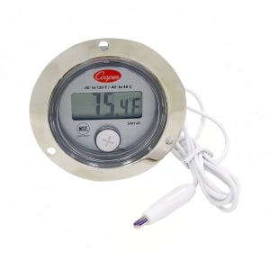 255-DM12003 Panel Type Thermometer w/ Front Flange Case, -40 To 120 Degrees F