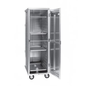 546-102ST1841E Full Height Non-Insulated Mobile Heated Cabinet w/ (38) Pan Capacity, 120v
