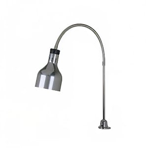 546-IFW60GL10PN1201 1 Bulb Heat Lamp w/ Flexible Clamp Arm, Brushed Stainless, 120v