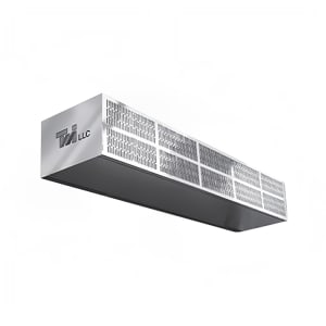 583-SLP601 60" Unheated Low-Profile Air Curtain - (1) Speed, Stainless Steel