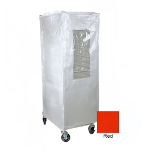 583-SUPRO14R Rack Cover w/ Clear PVC Window, Red