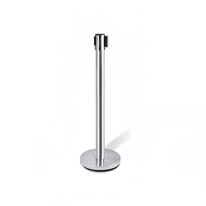 202-5800SS 36"H Portable Crowd Control Stanchion w/ 4 Way Connection - Stainless Steel