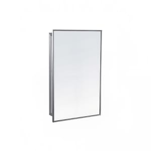 948-MC1 Recessed Medicine Cabinet w/ Mirror & (3) Adjustable Shelves - Stainless Steel, Satin...