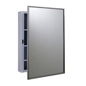 948-MC2 Surface Mounted Medicine Cabinet w/ Mirror & (3) Adjustable Shelves - Stainless Steel...