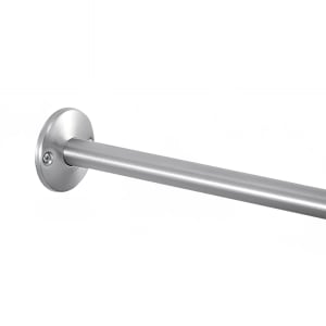 948-SR100CX72 72" Shower Rod w/ 1" Diameter Tubing - Stainless Steel, Satin Finish