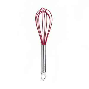 177-74699005 10" Silicone Egg Whisk, Red
