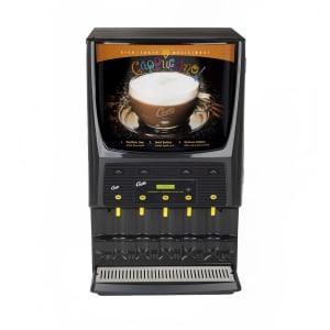 965-PCGT5300 Cappuccino Machine w/ (3) 5 lb & (2) 10 lb Hoppers & (5) Dispensers, 120v