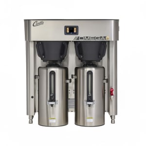 965-OMGT10 3 gal Twin Coffee Urn Brewer w/ Dispenser, 240v/3ph