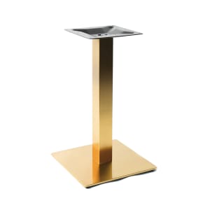 628-G0517D 28 3/4" Dining Height Table Base - Indoor/Outdoor, Stainless Steel, Gold