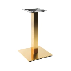 628-G0523D 28 3/4" Dining Height Table Base - Indoor/Outdoor, Stainless Steel, Gold