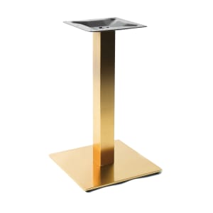 628-G0523H 40 3/4" Bar Height Table Base - Indoor/Outdoor, Stainless Steel, Gold