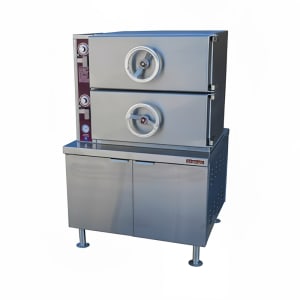 972-SCDA31201 Steam Coil Pressure Steamer w/ (42) Full Size Pan Capacity, 120v